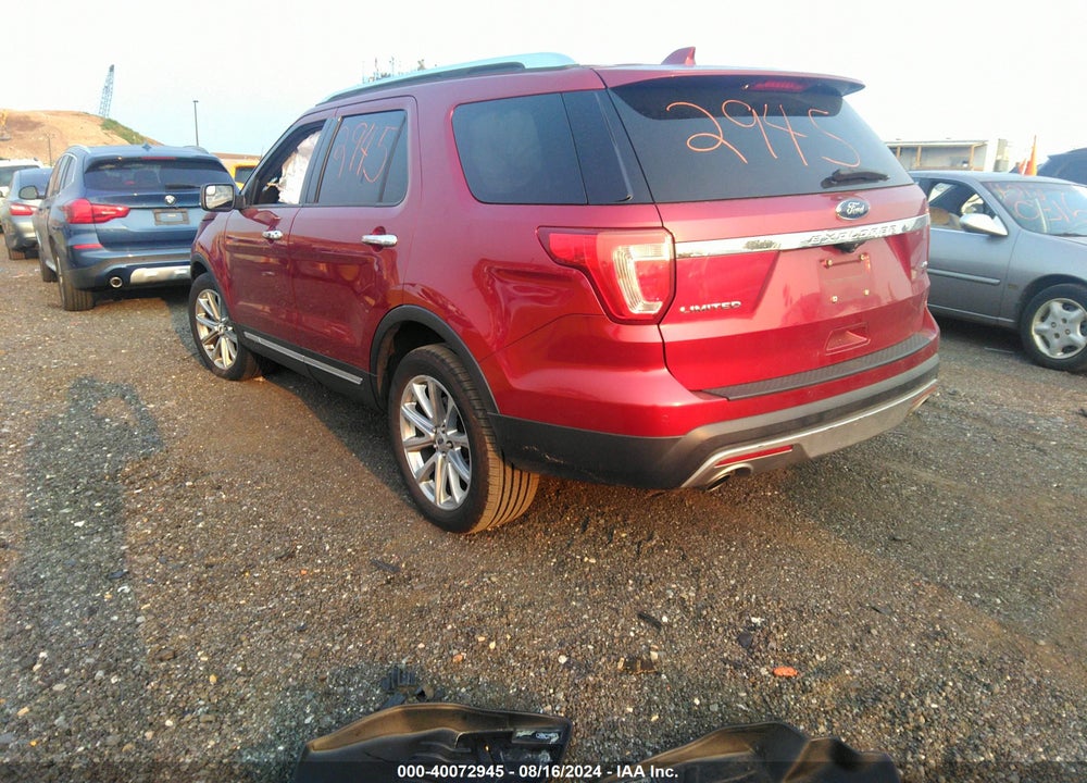 2017 FORD EXPLORER LIMITED VIN: 1FM5K8F83HGC48687