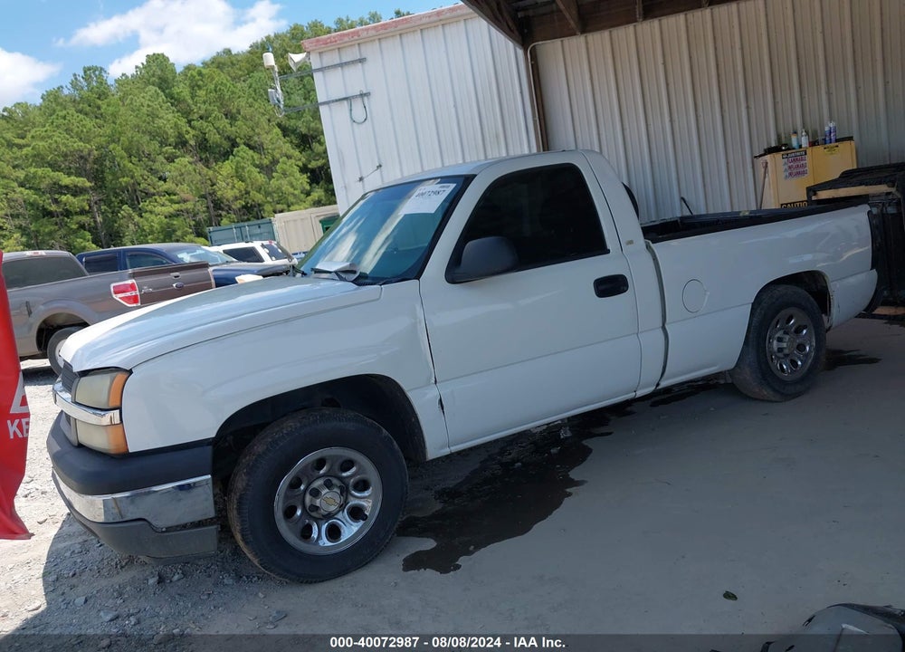 2005 CHEVROLET SILVERADO 1500 WORK TRUCK VIN: 1GCEC14X15Z132956