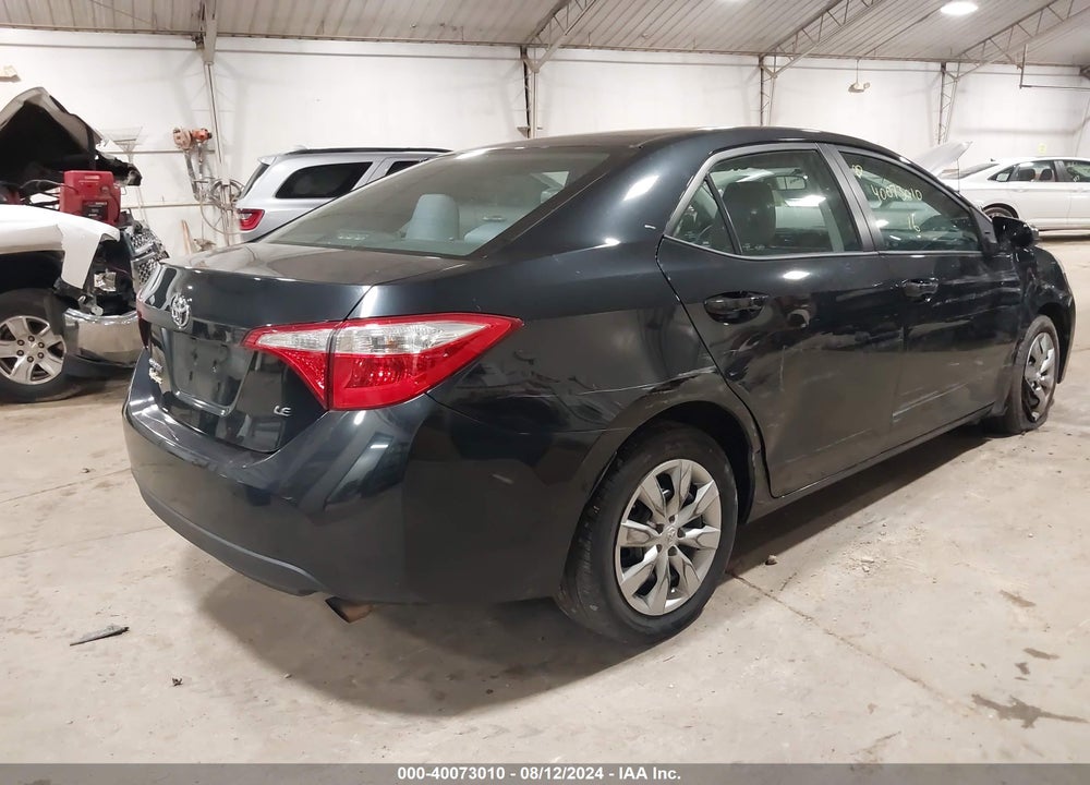 2016 TOYOTA COROLLA LE VIN: 2T1BURHE5GC653005