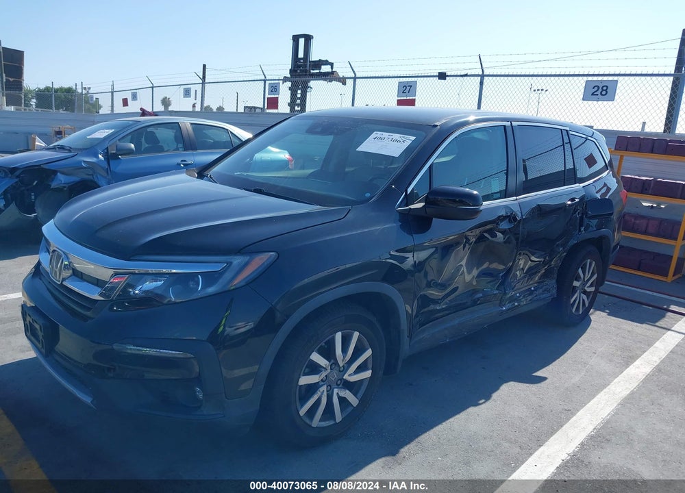 2019 HONDA PILOT EX VIN: 5FNYF5H38KB045432