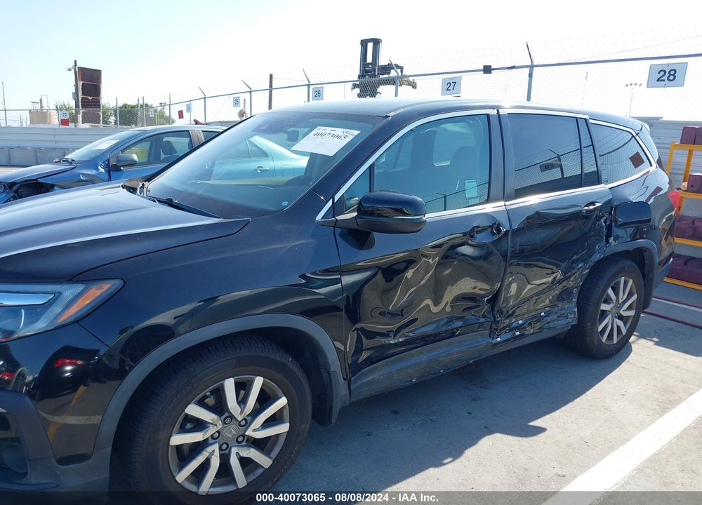2019 HONDA PILOT EX VIN: 5FNYF5H38KB045432