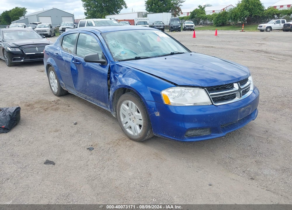 2013 DODGE AVENGER SE VIN: 1C3CDZAB1DN576263