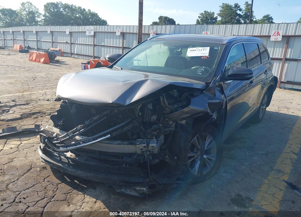 2014 TOYOTA HIGHLANDER XLE V6 VIN: 5TDJKRFH5ES048436