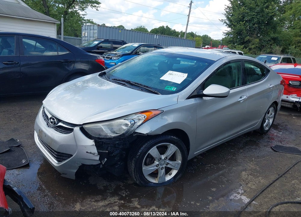 2013 HYUNDAI ELANTRA GLS VIN: 5NPDH4AE6DH391000