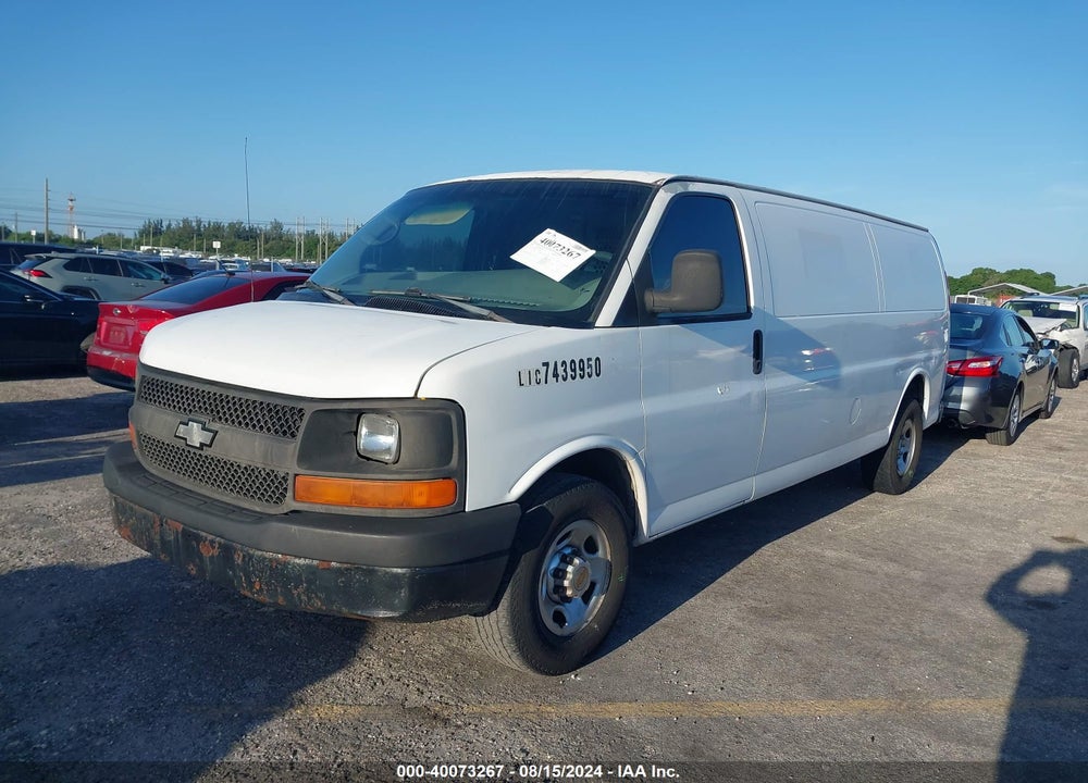 2007 CHEVROLET EXPRESS WORK VAN VIN: 1GCGG29V571163493