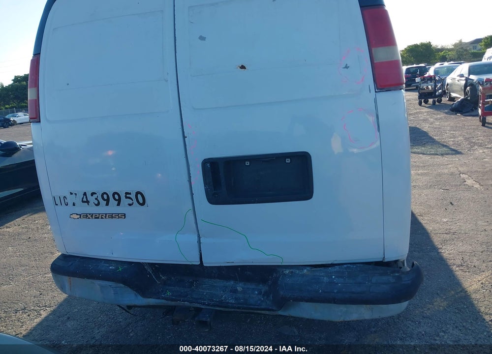 2007 CHEVROLET EXPRESS WORK VAN VIN: 1GCGG29V571163493