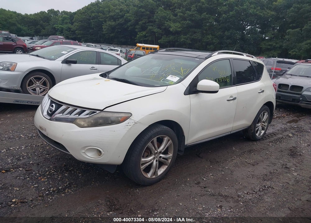 2009 NISSAN MURANO LE VIN: JN8AZ18WX9W148583