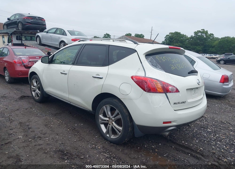 2009 NISSAN MURANO LE VIN: JN8AZ18WX9W148583