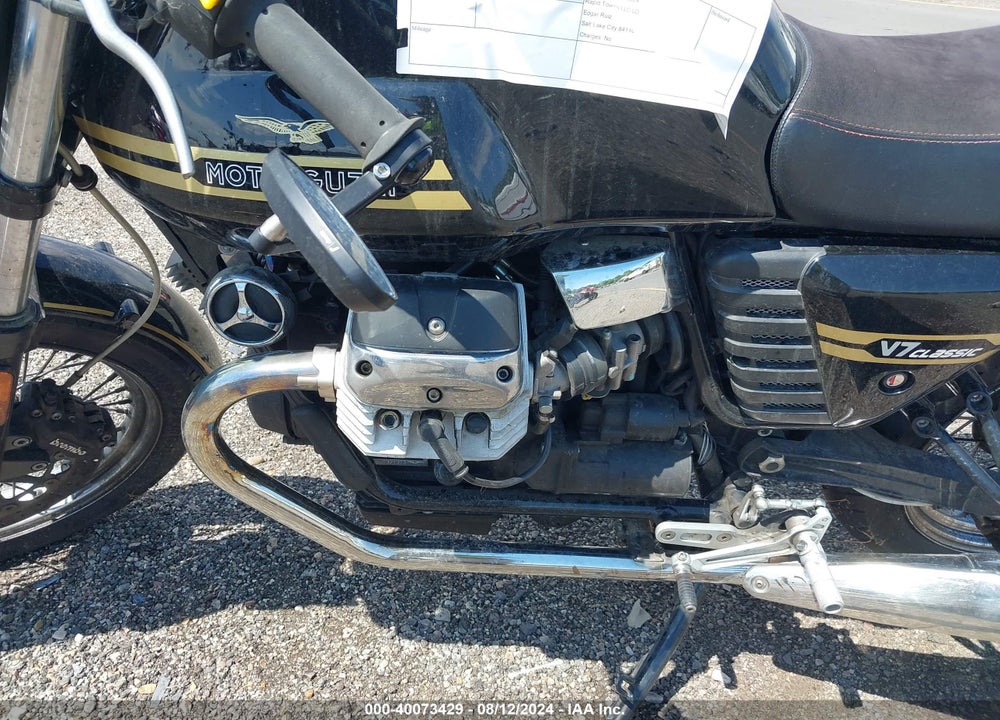 2010 MOTO GUZZI V7 CLASSIC VIN: ZGULWC003AM113381