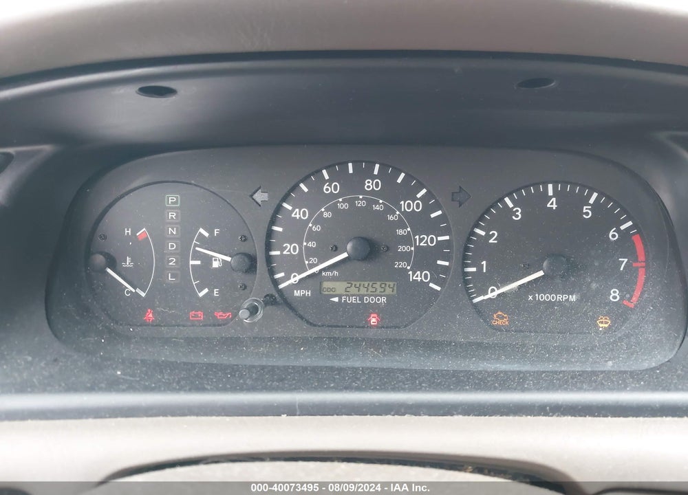 2000 TOYOTA CAMRY LE V6 VIN: 4T1BF22K0YU949923