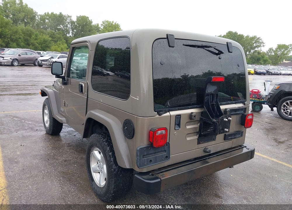 2005 JEEP WRANGLER X VIN: 1J4FA39S55P313678