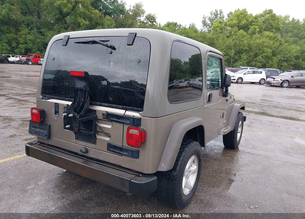 2005 JEEP WRANGLER X VIN: 1J4FA39S55P313678