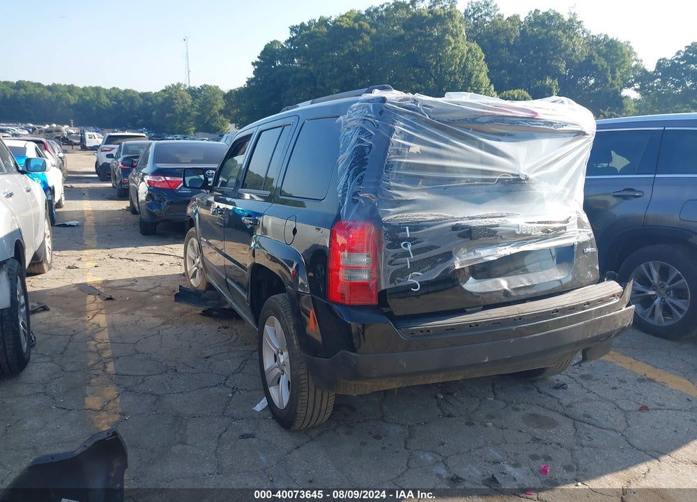 2012 JEEP PATRIOT LIMITED VIN: 1C4NJPCB5CD631915