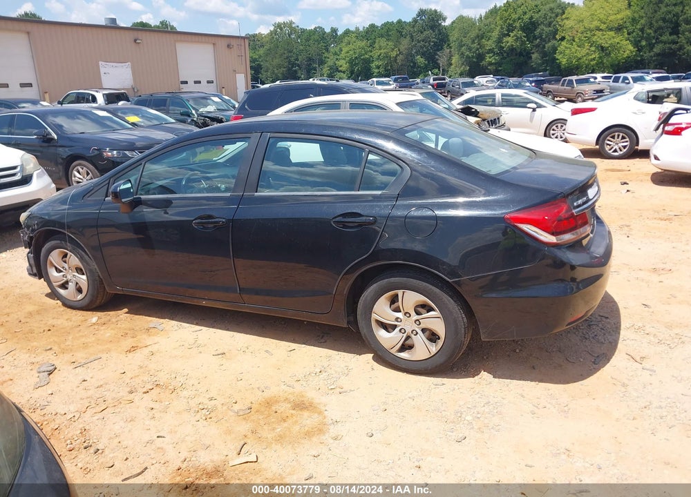 2014 HONDA CIVIC LX VIN: 19XFB2F50EE054450