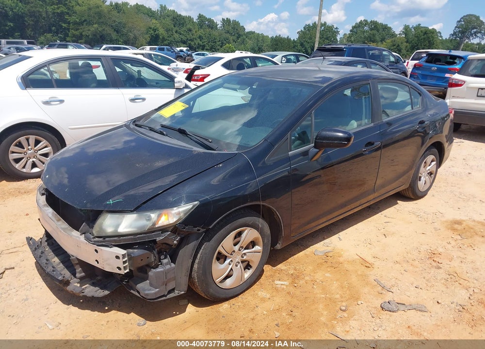 2014 HONDA CIVIC LX VIN: 19XFB2F50EE054450