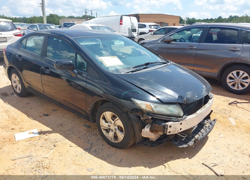 2014 HONDA CIVIC LX VIN: 19XFB2F50EE054450