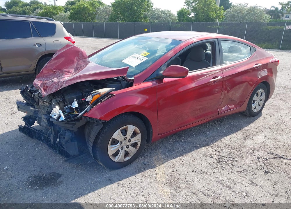 2016 HYUNDAI ELANTRA SE VIN: 5NPDH4AE9GH736959