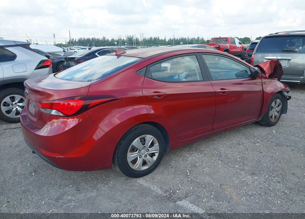 2016 HYUNDAI ELANTRA SE VIN: 5NPDH4AE9GH736959