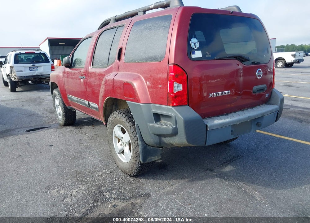 2005 NISSAN XTERRA SE VIN: 5N1AN08W45C613447