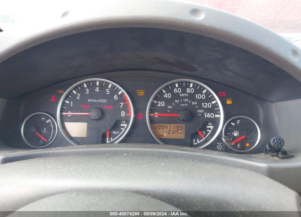 2005 NISSAN XTERRA SE VIN: 5N1AN08W45C613447