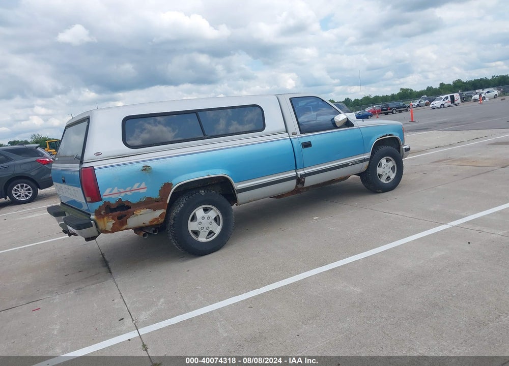 1993 CHEVROLET GMT-400 K1500 VIN: 1GCEK14K1PE212307