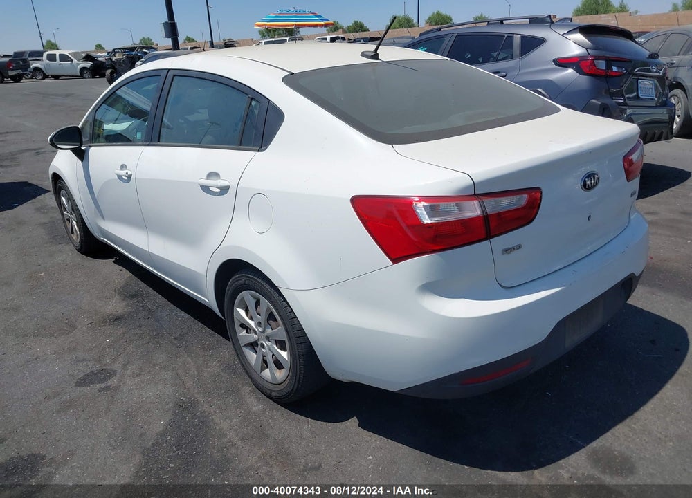 2013 KIA RIO LX VIN: KNADM4A3XD6291516