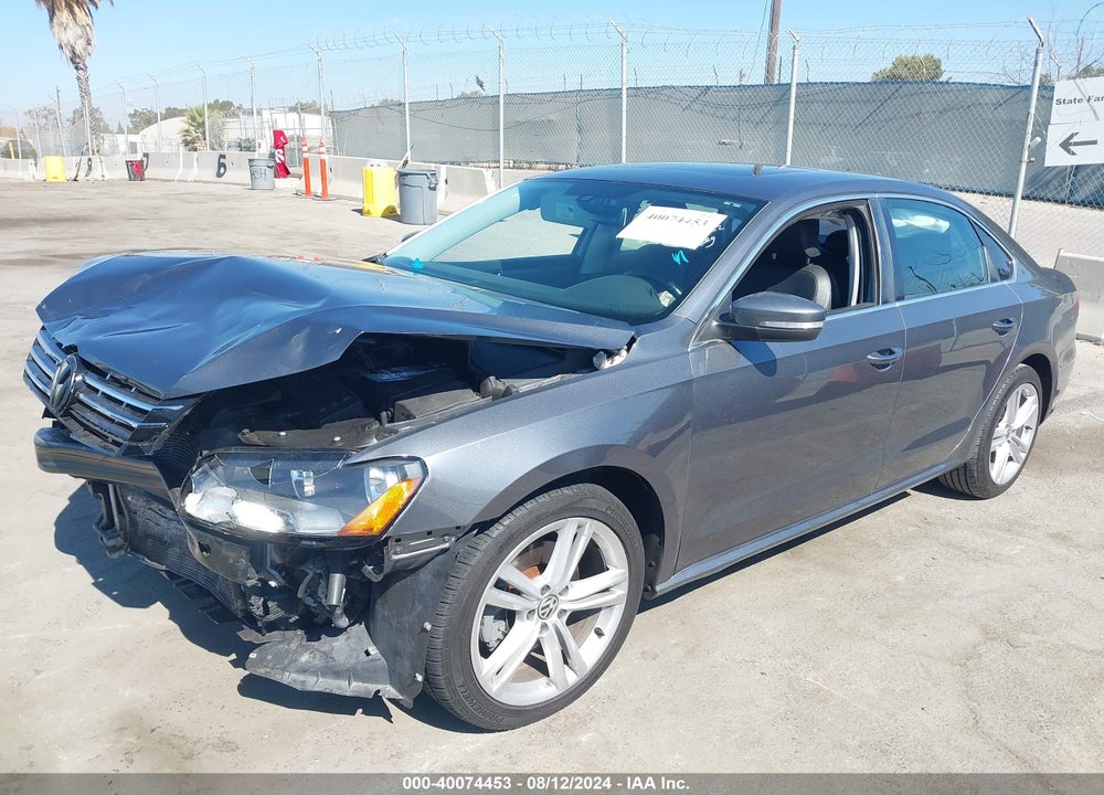 2014 VOLKSWAGEN PASSAT VIN: 1VWBT7A38EC051217