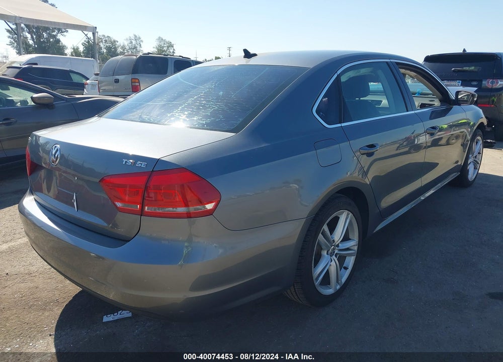 2014 VOLKSWAGEN PASSAT VIN: 1VWBT7A38EC051217