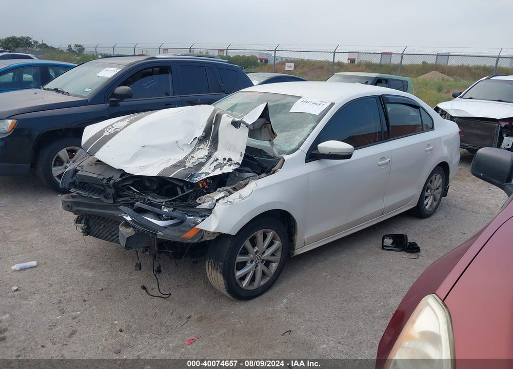 2012 VOLKSWAGEN JETTA 2.5L SE VIN: 3VWDX7AJ5CM002404