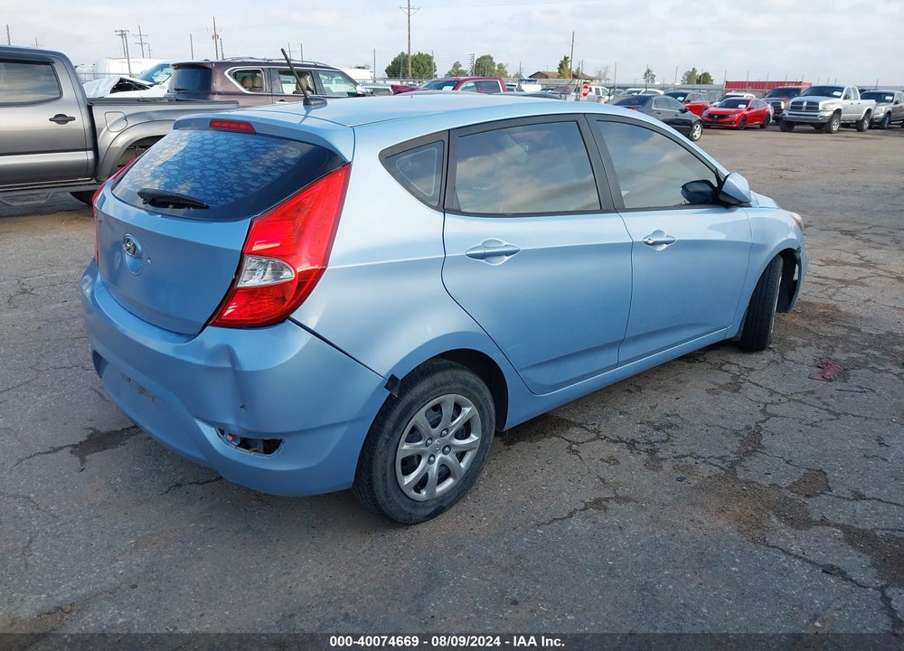 2014 HYUNDAI ACCENT GS VIN: KMHCT5AE3EU158016