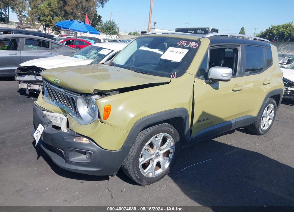 2015 JEEP RENEGADE LIMITED VIN: ZACCJADT0FPC11335