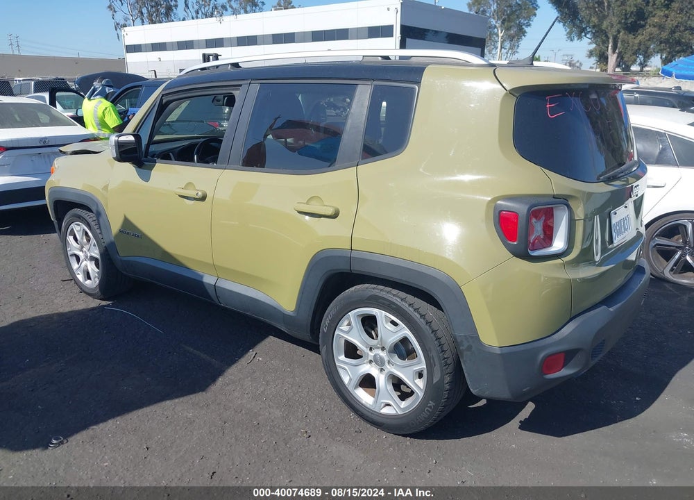 2015 JEEP RENEGADE LIMITED VIN: ZACCJADT0FPC11335