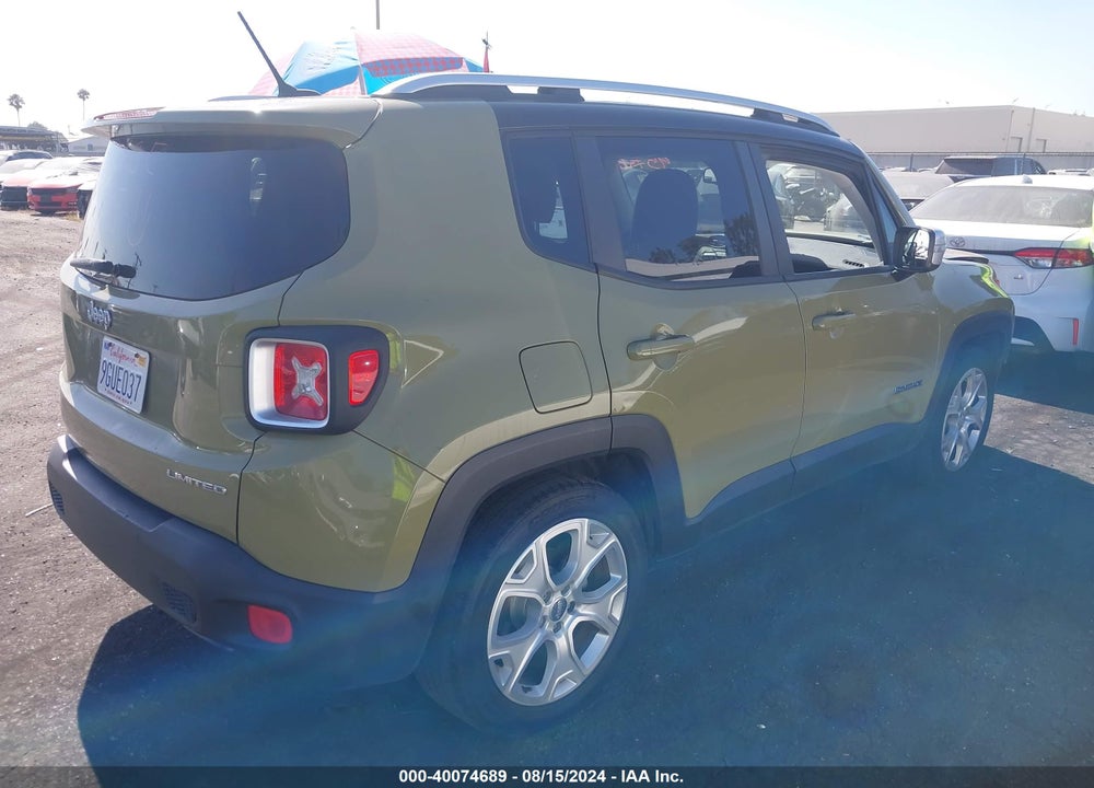 2015 JEEP RENEGADE LIMITED VIN: ZACCJADT0FPC11335