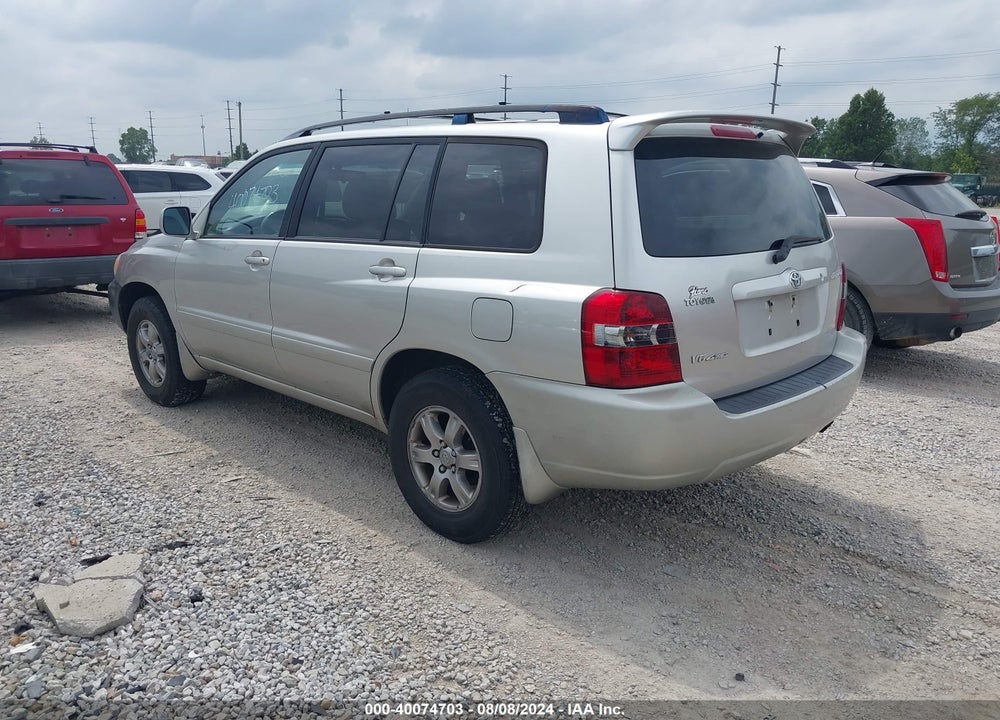 2007 TOYOTA HIGHLANDER V6 VIN: JTEHP21A970229879