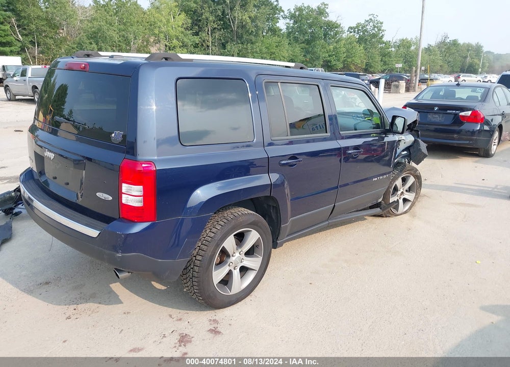 2016 JEEP PATRIOT HIGH ALTITUDE EDITION VIN: 1C4NJRFB1GD674242