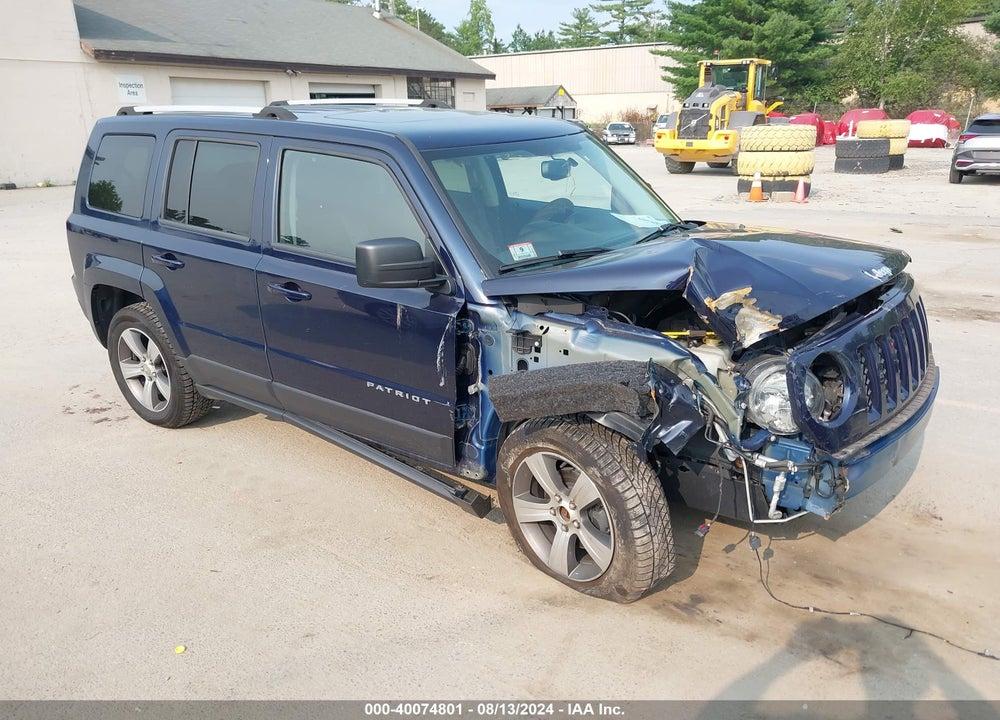 2016 JEEP PATRIOT HIGH ALTITUDE EDITION VIN: 1C4NJRFB1GD674242