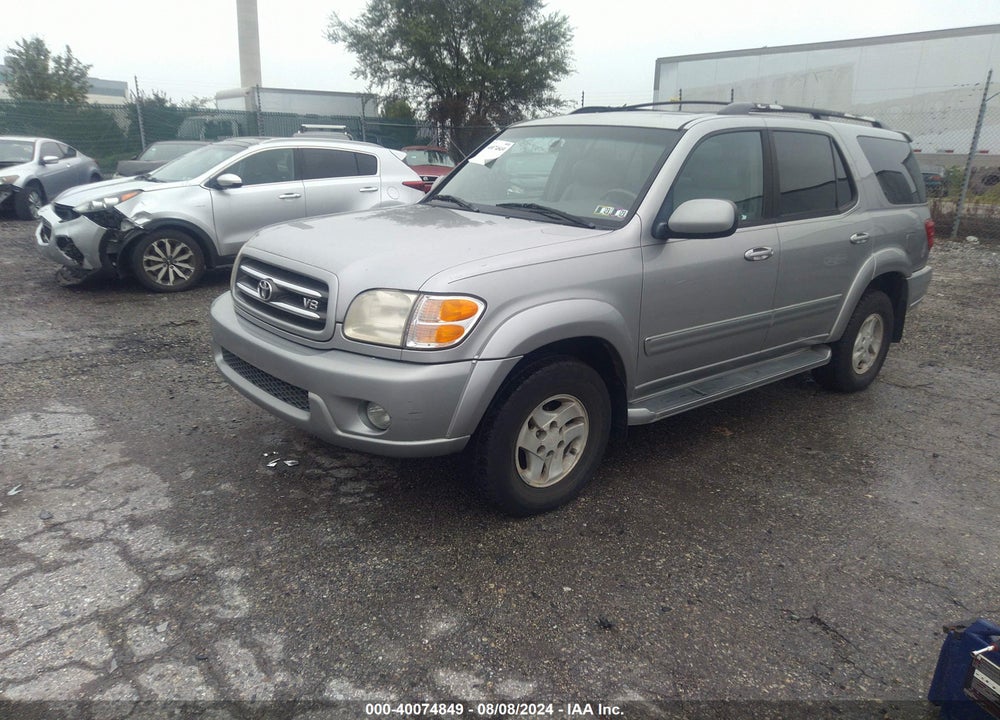 2002 TOYOTA SEQUOIA LIMITED V8 VIN: 5TDBT48A22S075383