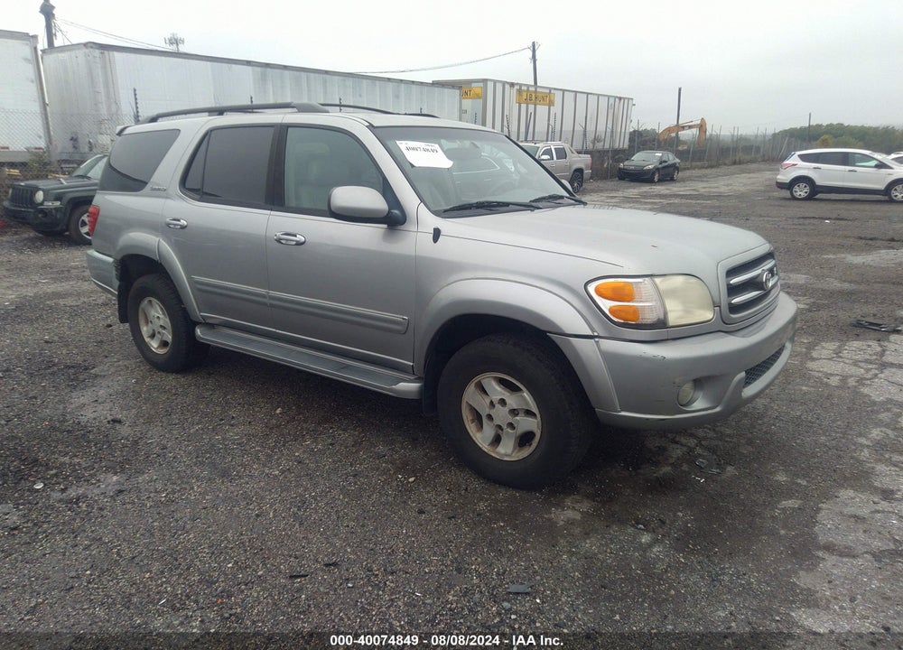 2002 TOYOTA SEQUOIA LIMITED V8 VIN: 5TDBT48A22S075383