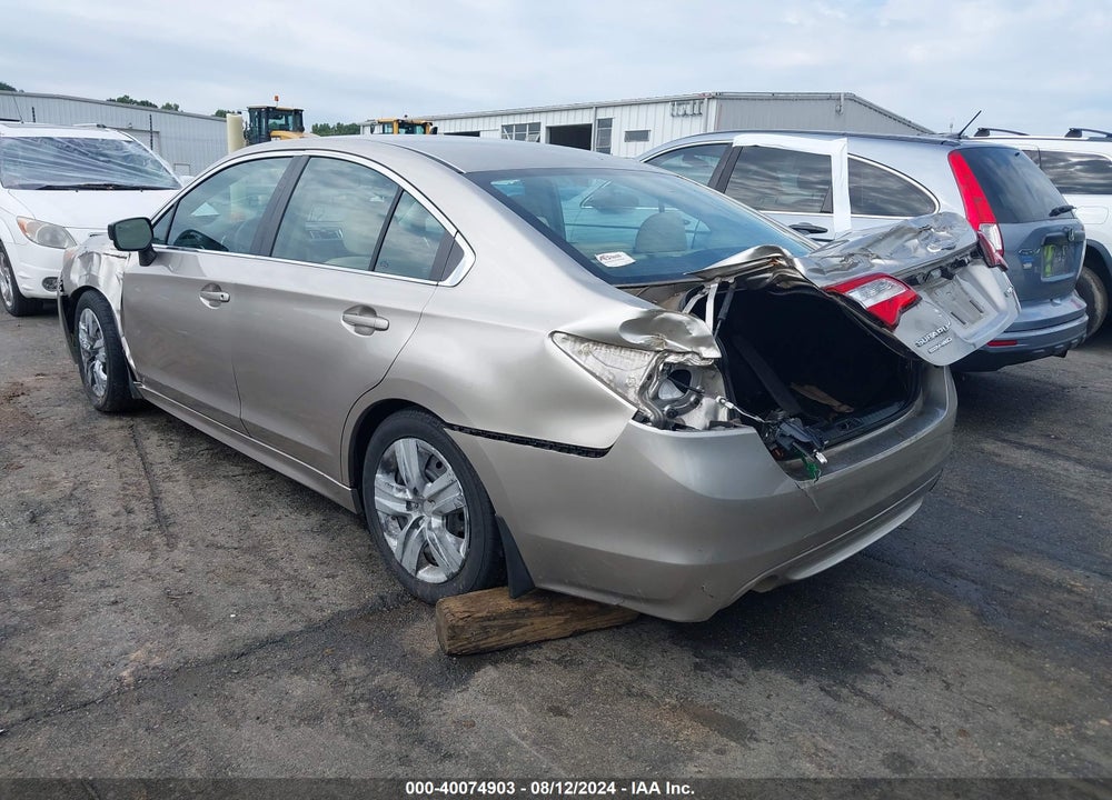 2015 SUBARU LEGACY 2.5I VIN: 4S3BNBA67F3039457