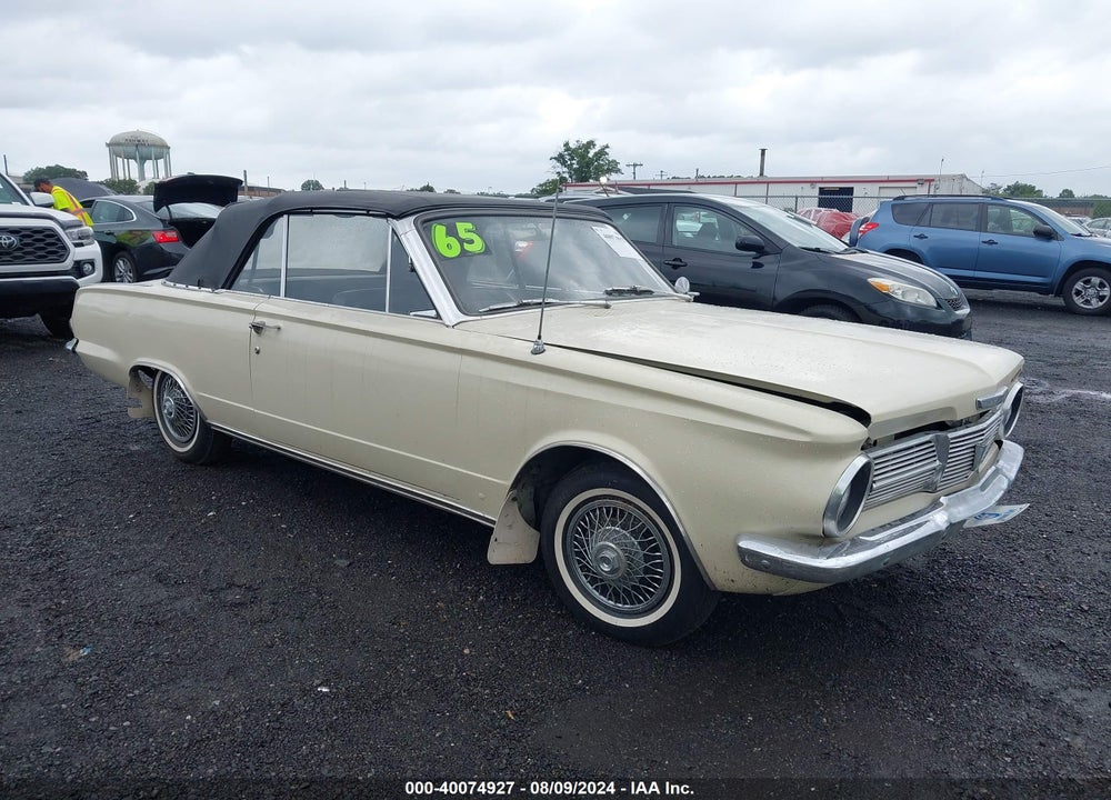 1965 PLYMOUTH VALIANT VIN: 1452612922