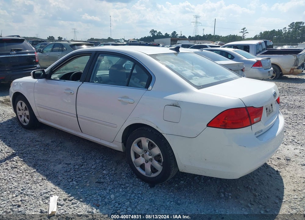 2009 KIA OPTIMA LX VIN: KNAGE228X95355432