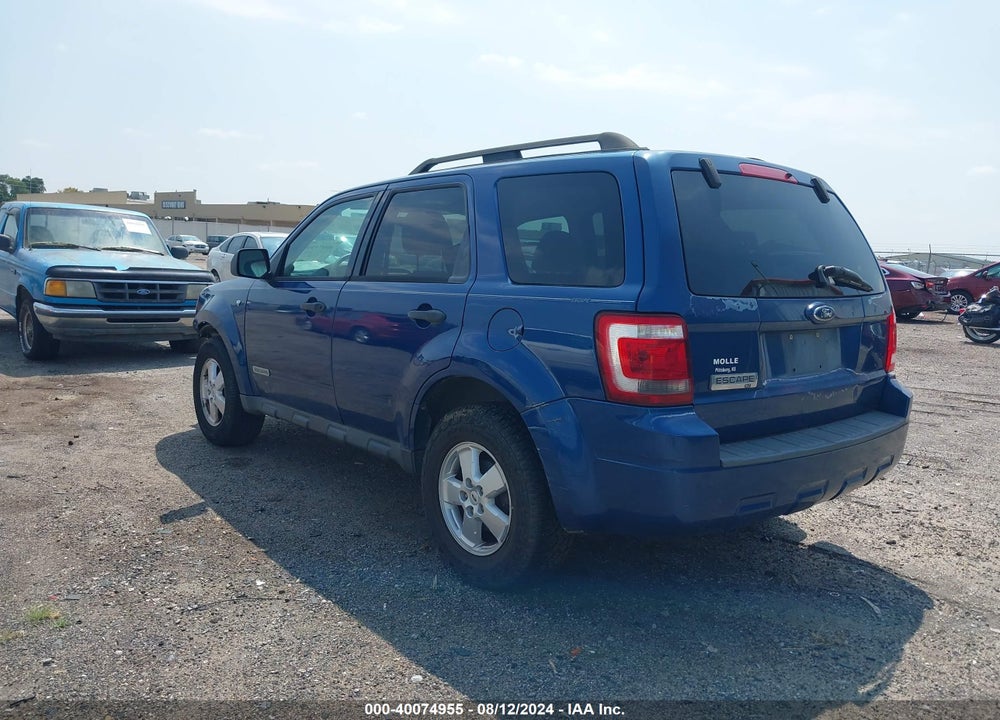 2008 FORD ESCAPE VIN: 1FMCU03128KD05579