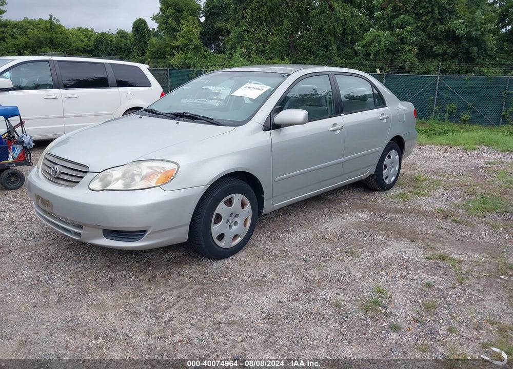 2003 TOYOTA COROLLA LE VIN: 2T1BR32E53C128401