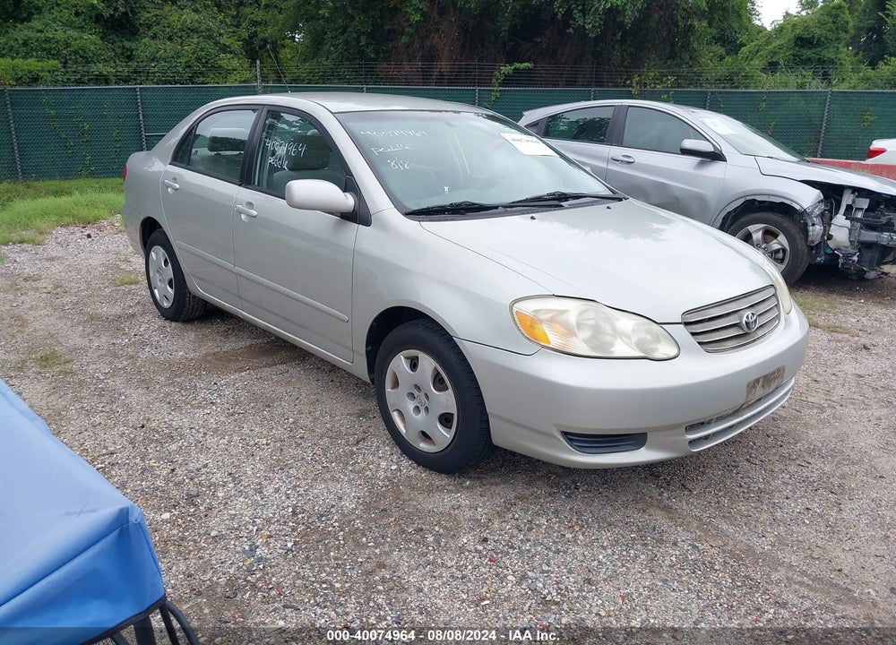 2003 TOYOTA COROLLA LE VIN: 2T1BR32E53C128401