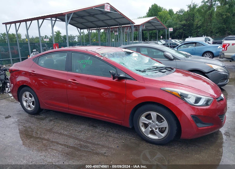 2014 HYUNDAI ELANTRA SE VIN: 5NPDH4AE2EH543291