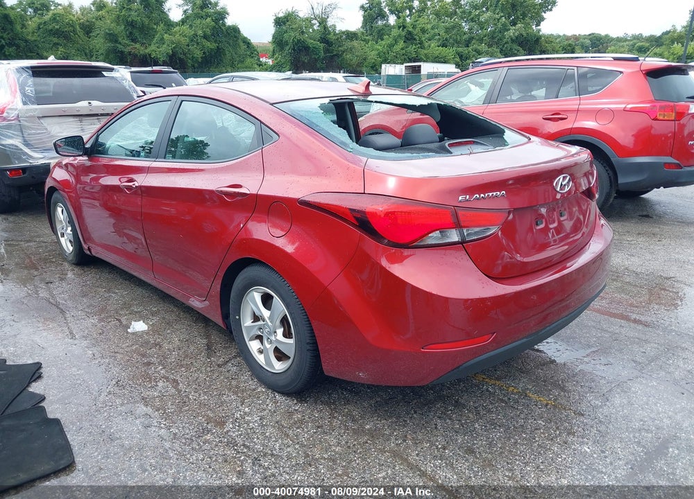 2014 HYUNDAI ELANTRA SE VIN: 5NPDH4AE2EH543291