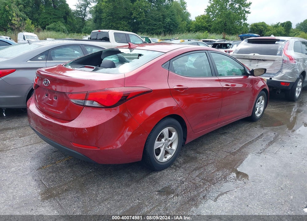 2014 HYUNDAI ELANTRA SE VIN: 5NPDH4AE2EH543291