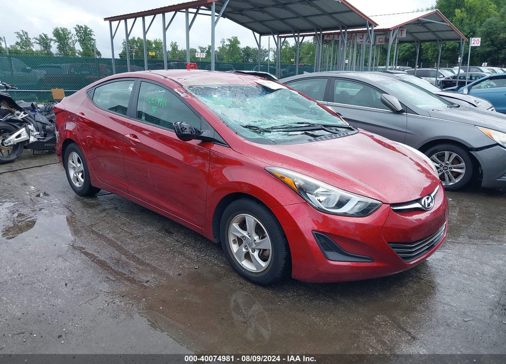2014 HYUNDAI ELANTRA SE VIN: 5NPDH4AE2EH543291