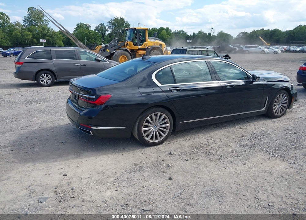 2022 BMW 740 I XDRIVE VIN: WBA7T4C03NCJ65780