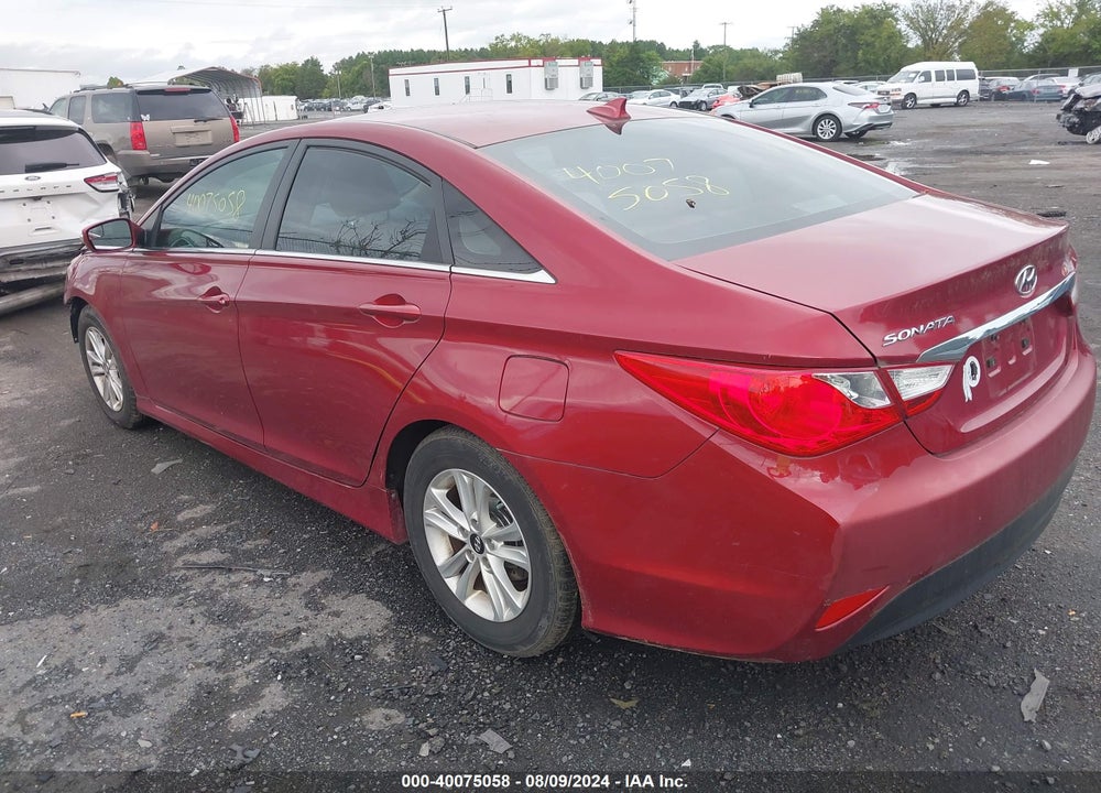 2014 HYUNDAI SONATA GLS VIN: 5NPEB4AC5EH891123